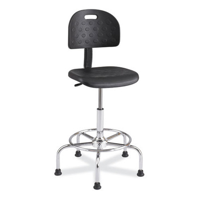 Workfit Economy Industrial Chair, Supports Up To 400 Lb, 22" To 30" Seat Height, Black Seat, Black Back, Silver Base Workfit Economy Industrial Chair, Supports Up To 400 Lb, 22" To 30" Seat Height, Black Seat, Black Back, Silver Base