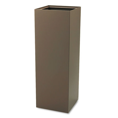 Public Square Recycling Receptacles, Paper Recycling, 42 Gal, Steel, Brown Public Square Recycling Receptacles, Paper Recycling, 42 Gal, Steel, Brown