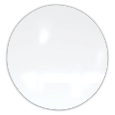 Coda Low Profile Circular Non-magnetic Glassboard, 24" X 24", White Surface Coda Low Profile Circular Non-magnetic Glassboard, 24" X 24", White Surface