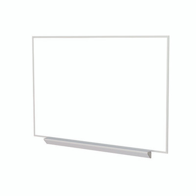 M1 Porcelain Magnetic Whiteboard With Box Tray, 87.91 X 51.25, White Surface, Satin Aluminum Frame M1 Porcelain Magnetic Whiteboard With Box Tray, 87.91 X 51.25, White Surface, Satin Aluminum Frame