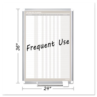 In-out Magnetic Dry Erase Board, 24x36, Silver Frame In-out Magnetic Dry Erase Board, 24x36, Silver Frame