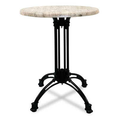 Topalit Tables, Round, 36" Dia X 29"h, Gray Top, Black Aluminum Base/legs Topalit Tables, Round, 36" Dia X 29"h, Gray Top, Black Aluminum Base/legs