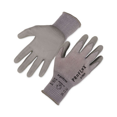 Proflex 7024 Ansi A2 Pu Coated Cr Gloves, En388: 4x42b, 9" Long, Medium, Gray, 12 Pairs Proflex 7024 Ansi A2 Pu Coated Cr Gloves, En388: 4x42b, 9" Long, Medium, Gray, 12 Pairs