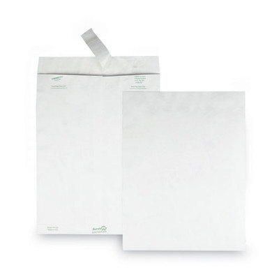 Catalog Mailers, Dupont Tyvek, #13 1/2, Squa Flap, Redi-strip Closure, 10 X 13, White, 50/box