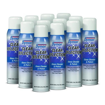 Clear Reflections Mirror And Glass Cleaner, 20 Oz Aerosol Spray, 12/carton