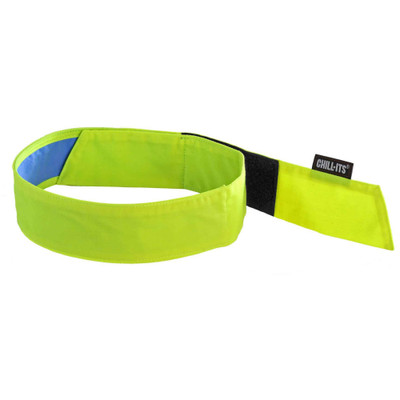 Ergodyne 6705CT Evaporative Cooling Bandana Headband - Lime - Polyvinyl Alcohol (PVA)