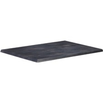 Holland Bar Stools Table Top - Black Steel Rectangle Top - 1 Each