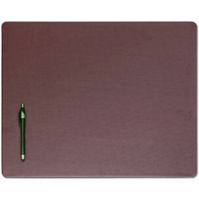 Dacasso Leatherette Conference Table Pad - Rectangular - 20" Width - Leatherette, Velveteen - Chocolate Brown