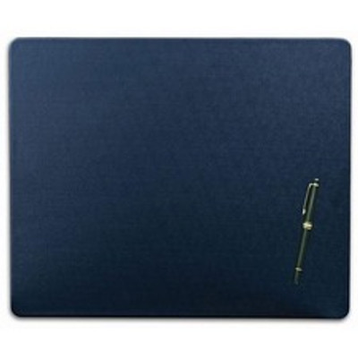 Dacasso Leatherette Conference Table Pad - Rectangular - 17" Width - Leatherette, Velveteen - Navy Blue