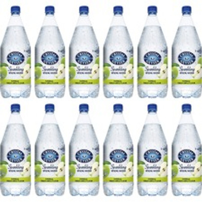 Crystal Geyser Natural Green Apple Sparkling Spring Water - Ready-to-Drink - Sugar Free - 42.27 fl oz (1.25 L)Bottle - 12 / Carton