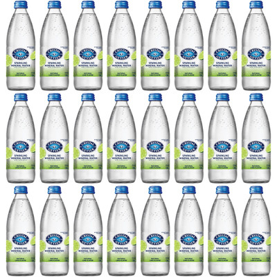 Crystal Geyser Natural Lime Sparkling Spring Water - Ready-to-Drink - Sugar Free - 12 fl oz (355 mL)Bottle - 24 / Carton