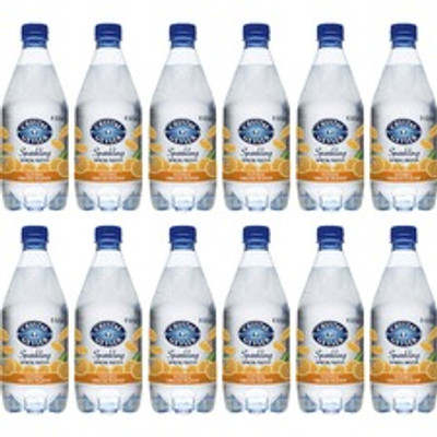 Crystal Geyser Natural Orange Sparkling Spring Water - Ready-to-Drink - Sugar Free - 18 fl oz (532 mL)Bottle - 12 / Carton