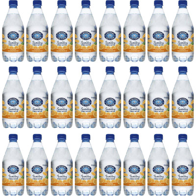 Crystal Geyser Natural Orange Sparkling Spring Water - Ready-to-Drink - Sugar Free - 18 fl oz (532 mL)Bottle - 24 / Carton