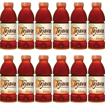 Tejava Peach Black Tea Bottle - Black Tea - GMO Free - 1224 / Pallet