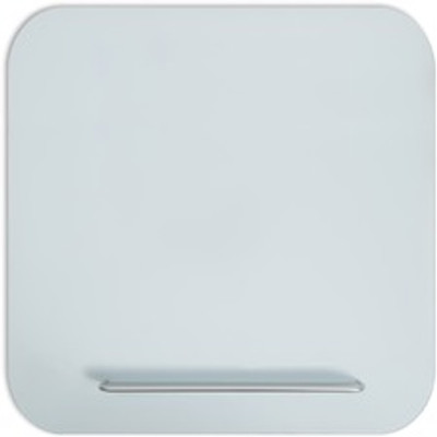 U Brands Magnetic Glass Frameless Dry-Erase Board - 36" (3 ft) Width x 36" (3 ft) Height - White Tempered Glass Surface - Square - Horizontal/Vertical - Magnetic - 1 Each