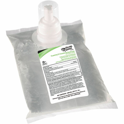 Health Guard Foaming E2 Sanitizing Hand Soap - 1.06 quart - Kill Germs - Hand, Multipurpose - Antibacterial - Pale Yellow - Fragrance-free, Fast Acting, Dye-free - 6 Pack
