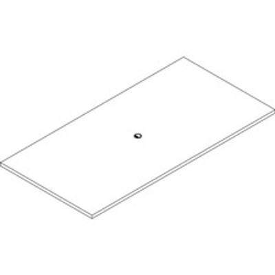 Lorell Prominence 2.0 Rectangular Conference Tabletop - 96" Width x 48" Depth, x 1.5" Thickness Top - Material: Particleboard - Finish: Gray Elm - 1 Each