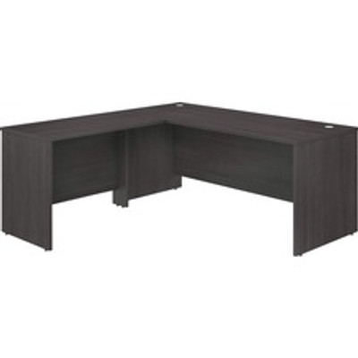 Bush Business Furniture Studio C Platinum Laminate Desking - x 72" Width x 30" Depth Desk, x 42" Width x 24" Depth Return - Finish: Storm Gray, Thermofused Laminate (TFL) - 1 Each