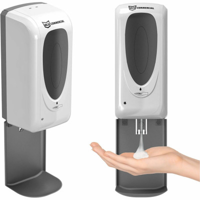 HLS Commercial Wall Mount Sensor Sanitizer Dispenser - Automatic - 1.06 quart Capacity - Support 4 x C Battery - Wall Mountable, Touch-free, Refillable, Hygienic, Durable, Heat Resistant, Chemical Resistant, Impact Resistant - 1 Each