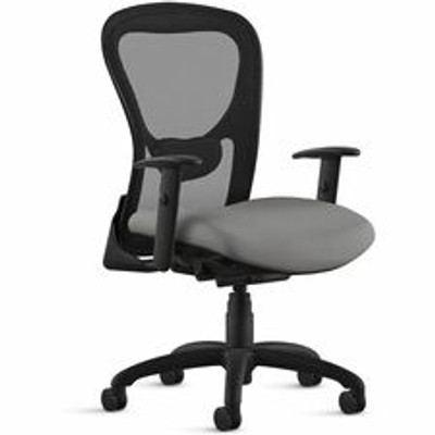 9 to 5 Seating Strata Task Chair - Black Seat Color - Fabric, Molded Foam Seat Material - Black Back Color - Aluminum Frame Material - Mid Back - 5-star Base - 1 Each