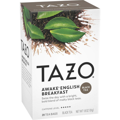 Tazo Awake English Breakfast Black Tea Bag - Black Tea - 24 Teabag - Kosher - 1 / Box