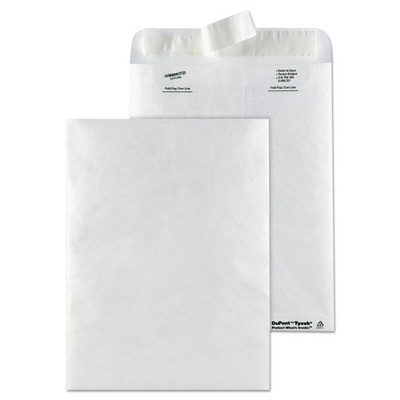 Catalog Mailers, Dupont Tyvek, #10 1/2, Squar Flap, Redi-strip Closure, 9 X 12, White, 50/box Catalog Mailers, Dupont Tyvek, #10 1/2, Squar Flap, Redi-strip Closure, 9 X 12, White, 50/box