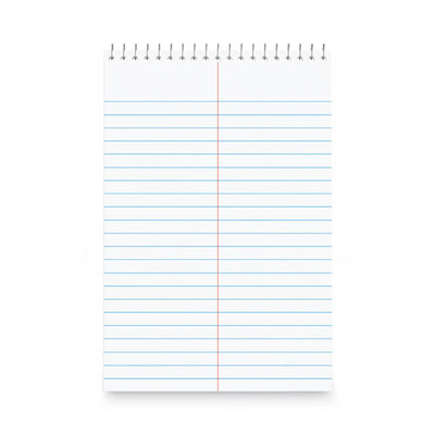 Steno Pads, Gregg Rule, Red Cover, 80 White 6 X 9 Sheets, 6/pack