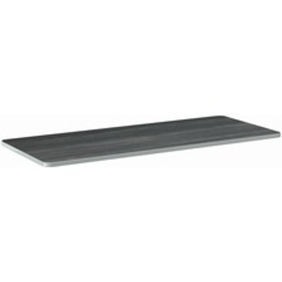 HON Build Series Rectangular Tabletop - Rectangle Top - 25" to 34" Adjustment x 60" Width x 24" Depth - Sterling Ash - 1 Each