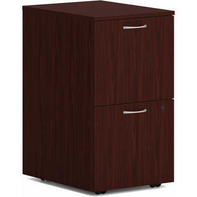 HON Mod HLPLPMFF Pedestal - 28" Height x 15" Width x 20" Depth - 2 x File Drawer(s) - Finish: Traditional Mahogany - 1 Each
