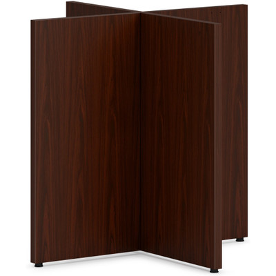 HON Mod HLPLTBL48BASE Conference Table Base - Finish: Traditional Mahogany - 1 Each