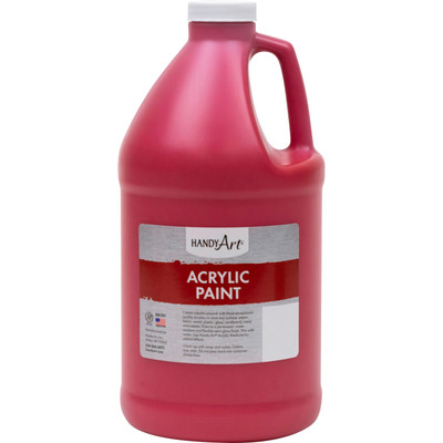 Handy Art Acrylic Paint - Brite Red - 2 quart - Washable - 1 Each