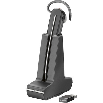 Plantronics Savi 8240-UCM Wireless Headset System - Mono - Wireless - Bluetooth - Monaural - Noise Canceling - Black
