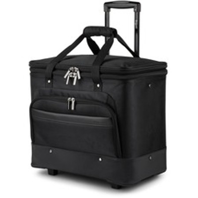 bugatti Travel/Luggage Case for 17.3" Notebook - Black - Polyester Body - Telescoping Handle, Handle - 17.3" Height x 18.3" Width x 11" Depth - 1 Each