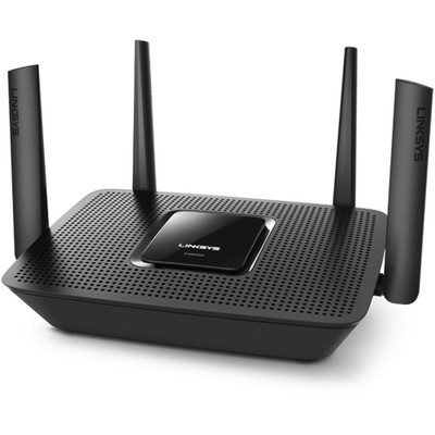 Linksys Max-Stream EA8300 Wi-Fi 5 IEEE 802.11ac Ethernet Wireless Router - Tri Band - 2.40 GHz ISM Band - 5 GHz UNII Band - 275 MB/s Wireless Speed - 4 x Network Port - 1 x Broadband Port - USB - Gigabit Ethernet - Desktop