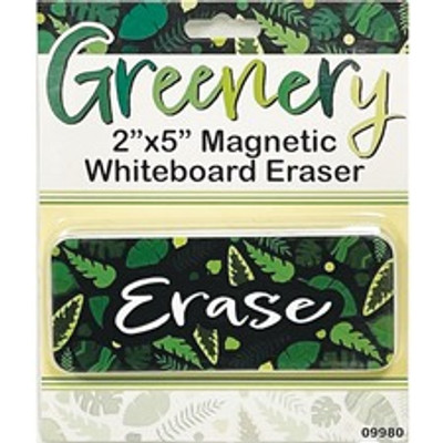 Ashley Magnetic Whiteboard Eraser - 2" Width x 5" Length - Magnetic, Durable - Multicolor - Foam, Felt - 1 Each