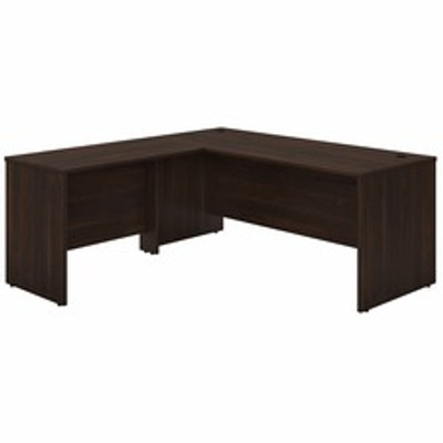 Bush Business Furniture Studio C L Shaped Desk - 29.8" Height x 71.1" Width x 71" Length - 3 x File Drawer(s) - Finish: Black Walnut, Thermofused Laminate (TFL) - 1 Each