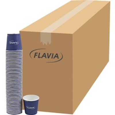 Flavia 10 oz Hot Beverage Paper Cups - 10 fl oz - Blue - Paper - Beverage, Hot Drink - 1000 / Carton