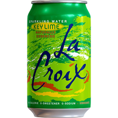 LaCroix Key Lime Flavored Sparkling Water - Ready-to-Drink - 12 fl oz (355 mL) - Key Lime - 12/Pack - 2 / Carton