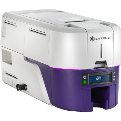 SICURIX Sigma DS2 Double Sided Dye Sublimation/Thermal Transfer Printer - Color - Card Print - USB - Silver, Blue - 300 dpi - For Mac, PC