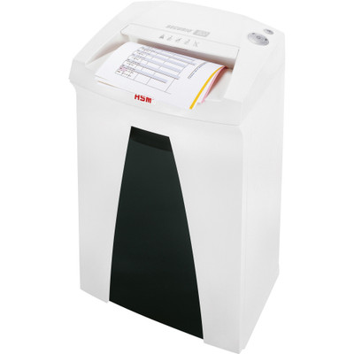 HSM Securio B22 L4 Micro Cut Shredder - Continuous Shredder - Micro Cut - for shredding Staples, Paper Clip, Paper - 8.70 gal Wastebin Capacity - White