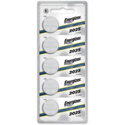 Energizer Industrial 2025 Lithium Battery 5-Packs - For Digital Thermometer, Laser Pointer, Glucose Monitor - CR2025 - 170 mAh - 5/Pack - 20 / Box