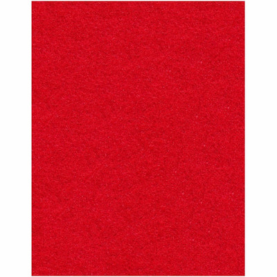 Genuine Joe Buffing Floor Pad - 14" Width20" Length - Buffing, Floor - Red - 5 / Carton