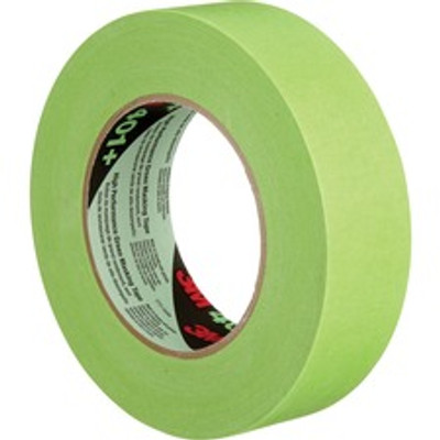 3M 401+ High Performance Green Masking Tape - Green - Crepe Paper - Synthetic Rubber Backing - 1 Roll