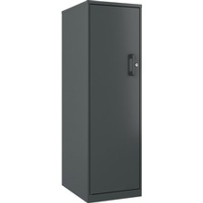 LYS Storage Cabinet - 18" Length x 14.3" Width x 46.4" Height - 4 x Shelf(ves) - Locking Door, Welded, Durable, Humidity Resistant, Temperature Resistant - Graphite - Steel - Recycled