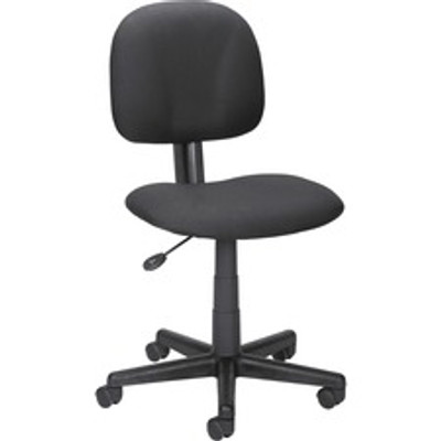 LYS Multi-task Chair - Fabric Back Material - 5-star Base - Black - 1 Each
