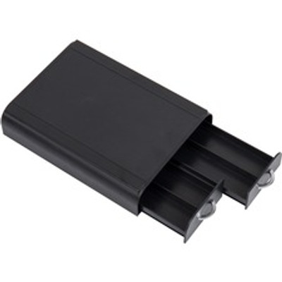 Mind Reader Anchor Coffee Pod Organizer - 24 x Coffee Pod - 3 Drawer(s) - 2.50" Height x 9.50" Width x 12.25" Length - Counter - Heavy Duty, Easy to Clean, Rubber Grip, Compact, Lightweight, Durable - Black - Plastic - 1 Each