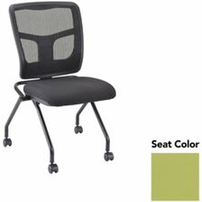 Lorell Training Room Guest Chairs - Dillon Apple Green Seat Color - Dillon Vinyl, Polyurethane Seat Material - Polyester, Cotton Back Material - Powder Coated Black Frame Color - Metal Frame Material - Four-legged Base - 2 / Carton