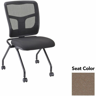 Lorell Training Room Guest Chairs - Malted Seat Color - Fuse Fabric, Polyester Seat Material - Black Back Color - Powder Coated Frame Color - Metal Frame Material - Four-legged Base - 2 / Carton