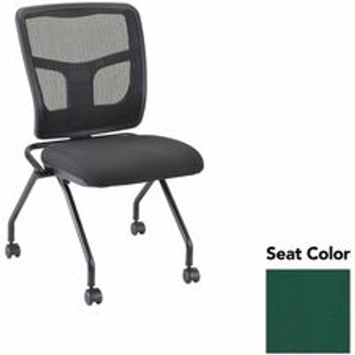 Lorell Training Room Guest Chairs - Forte Chive Seat Color - Forte Fabric, Polyester Seat Material - Black Back Color - Powder Coated Frame Color - Metal Frame Material - Four-legged Base - 2 / Carton
