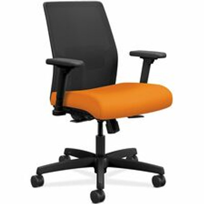 HON - Apricot Seat Color - Fabric Seat Material - Mesh Back Material - Black Frame Color - 5-star Base - 1 Each
